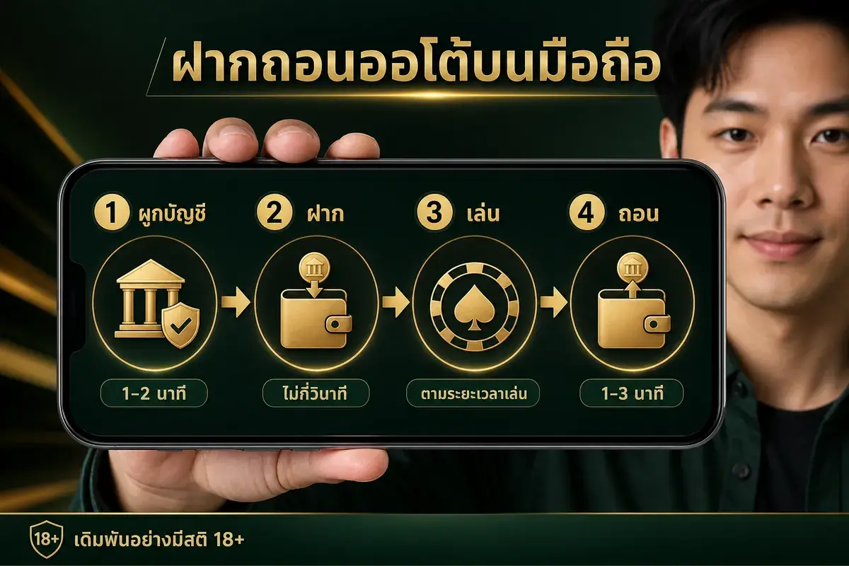 ขั้นตอนฝากถอนออโต้ ufa game บนมือถือ