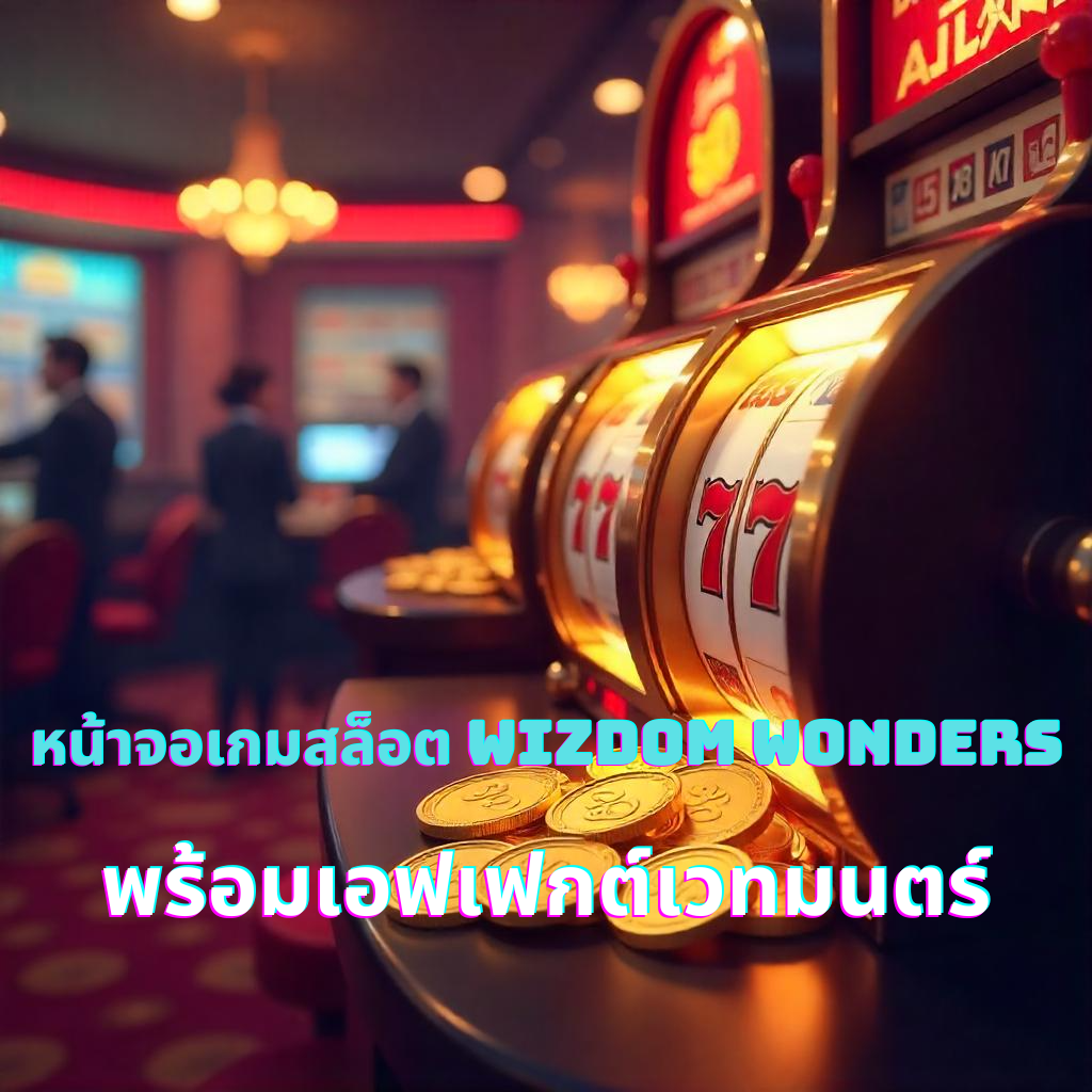 หน้าจอเกมสล็อต Wizdom Wonders พร้อมเอฟเฟกต์เวทมนตร์