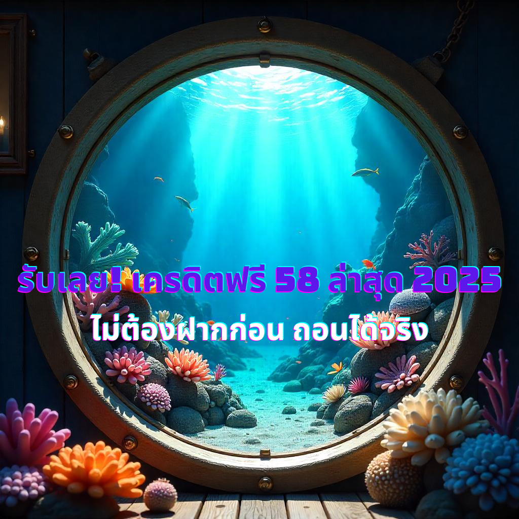 รับเลย! เครดิตฟรี 58 ล่าสุด 2025 ไม่ต้องฝากก่อน ถอนได้จริง