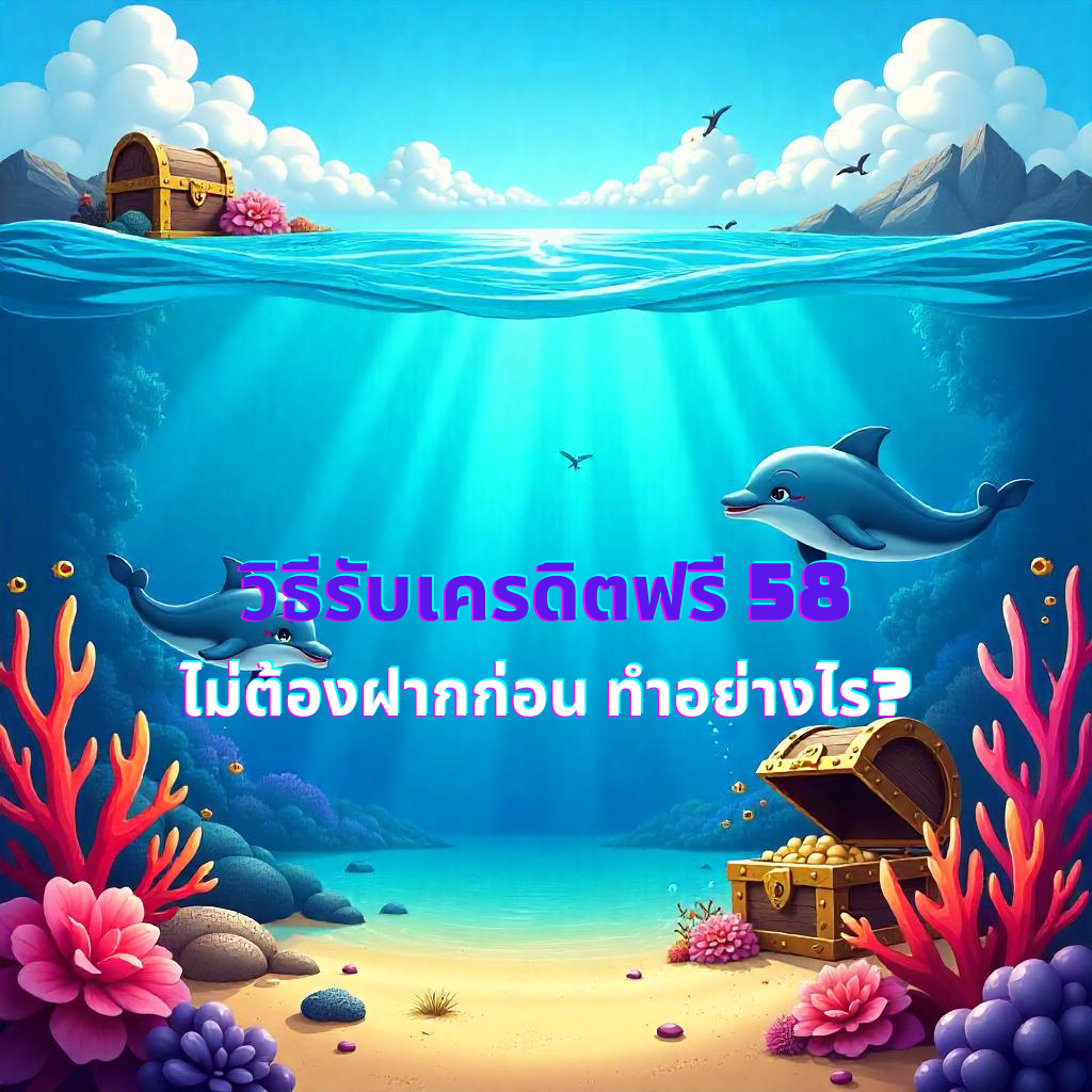 วิธีรับเครดิตฟรี 58 ไม่ต้องฝากก่อน ทำอย่างไร?
